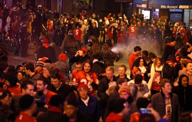 Illustration for article titled Police Use Tear Gas, Pepper Spray To Break Up OSU Celebrations
